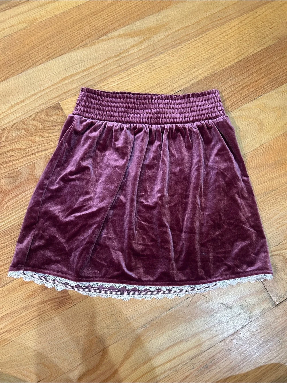 NWT 2 Piece Smocked Velour Set